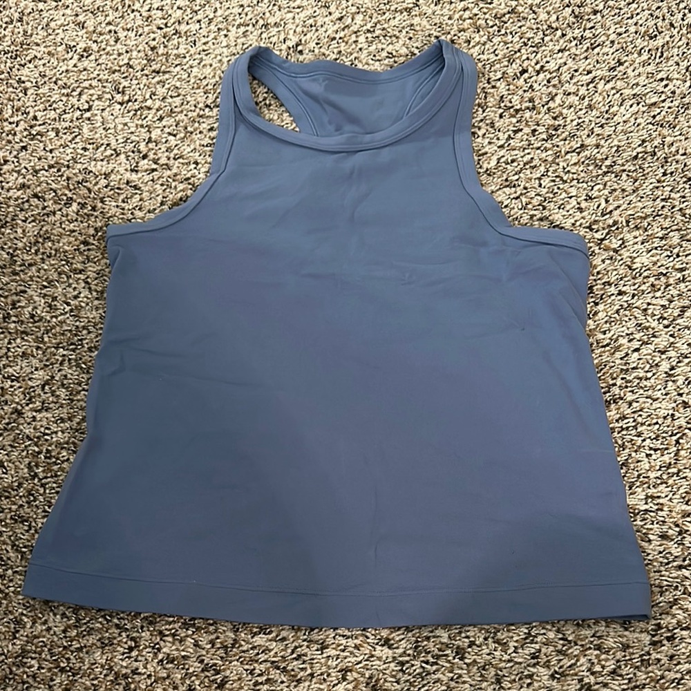 Lululemon Athletica Blue Crop Tank Top